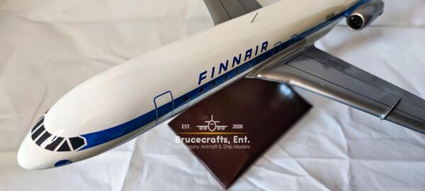 Sud Aviation Super Caravelle Finnair Aircraft with detailed craftsmanship.